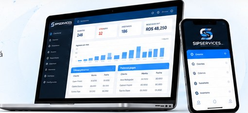 Vista ilustrativa del sistema SIPSERVICES